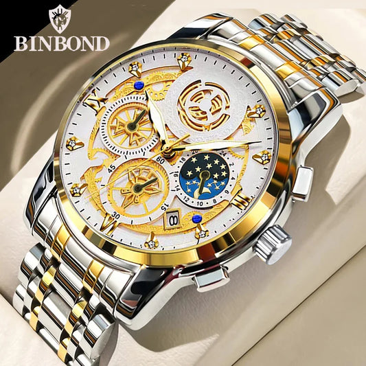 Fashion Stainless Steel Gold Business